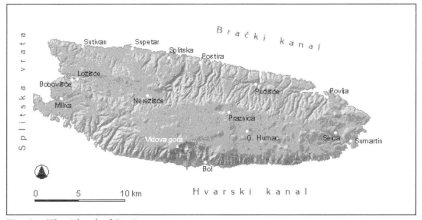 Fig. 2 – The island of Brac.