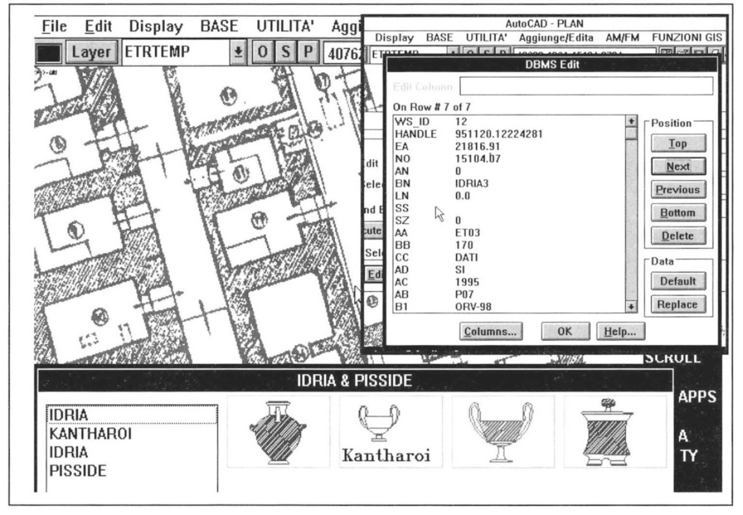 Fig. 1 – Libreria di simboli da inserire nel disegno per facilitare l’archiviazione.