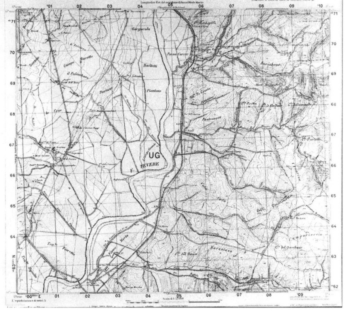 Fig. 1 –Tavoletta I.G.M. Passo Corese.