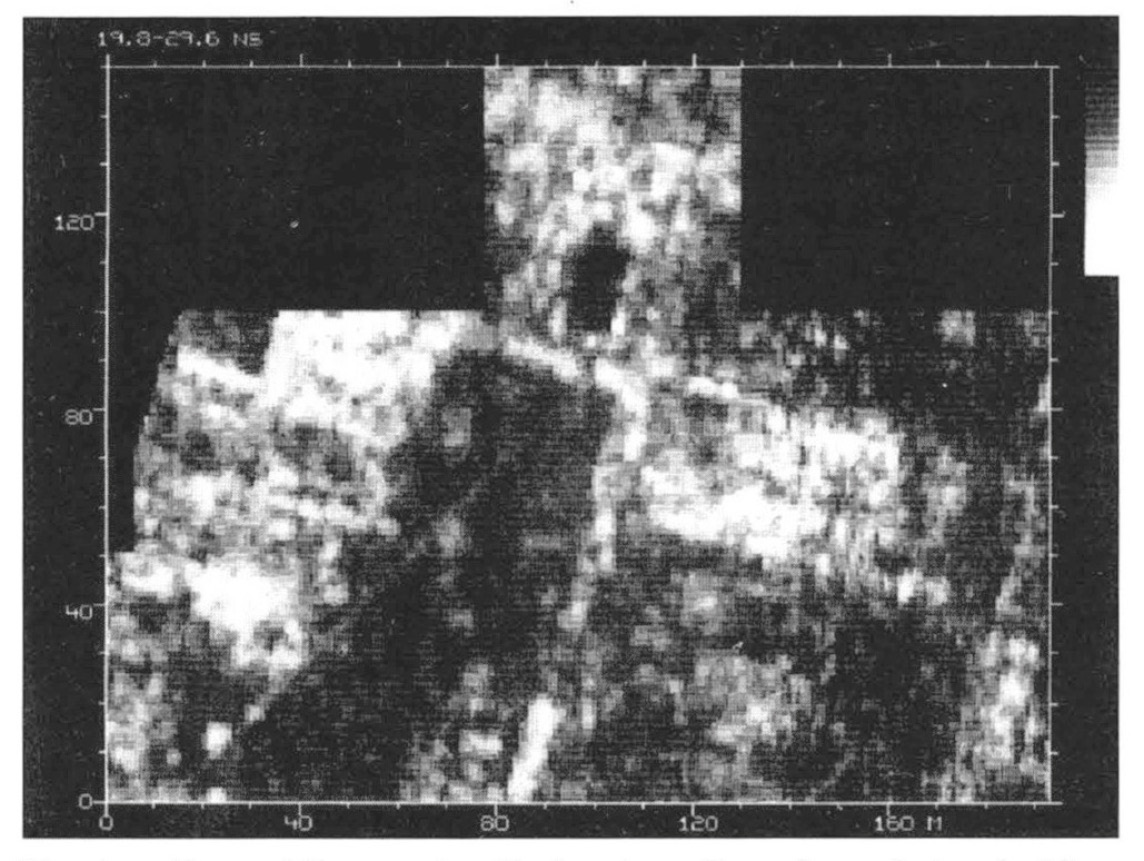 Fig. 4 – Ground Penetrating Radar time-slices through insula 10.