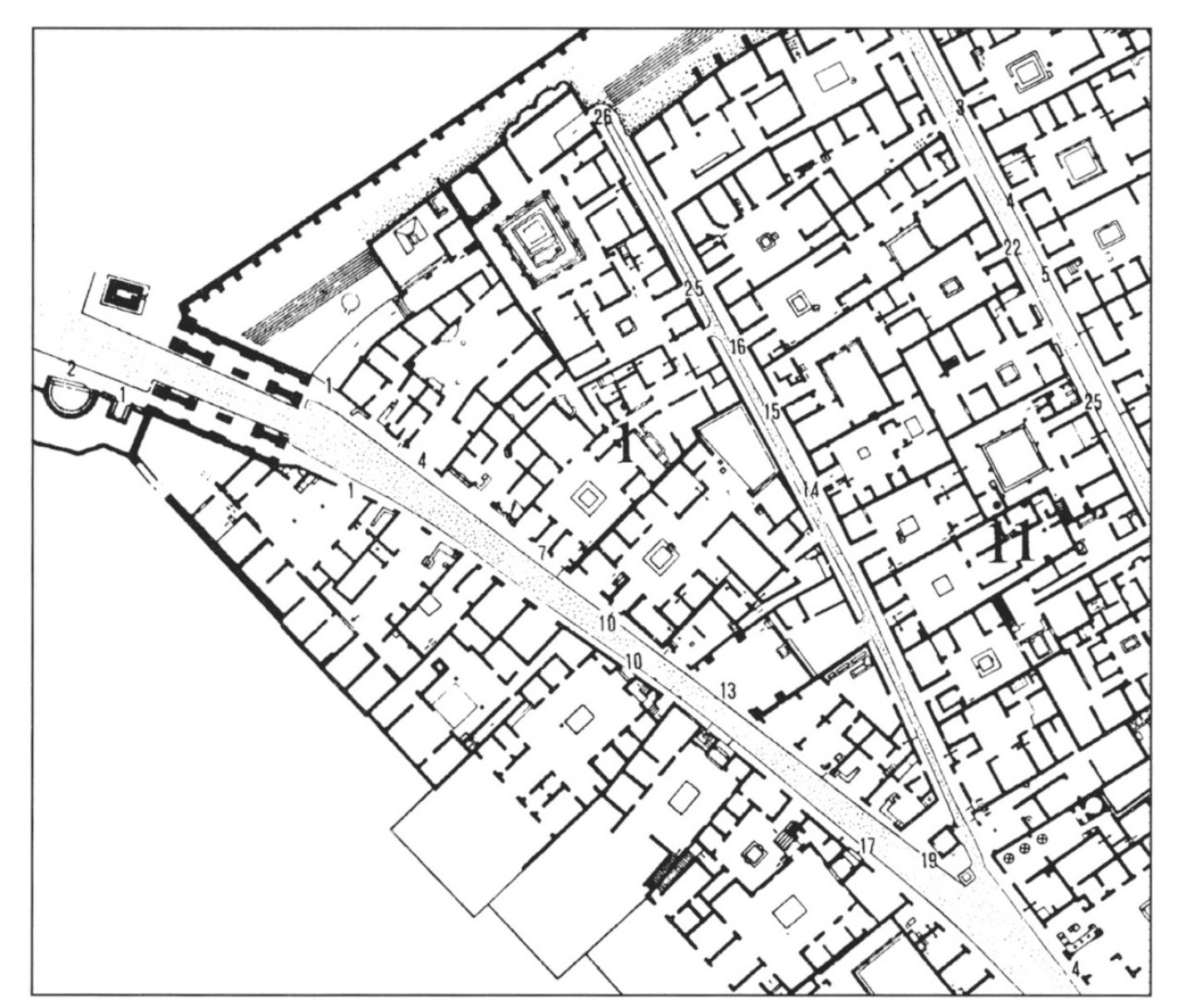 Fig. 1 – Insula VI, 1 at Pompeii (after van derPoel 1984).