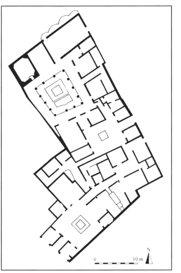 Fig. 4 – Insula VI, at Pompeii: Casa delle Vestali – final phase.