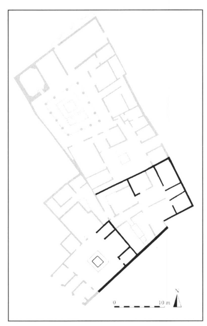 Fig. 7 – Insula VI, 1 at Pompeii: Casa delle Vestali – two atrium houses.