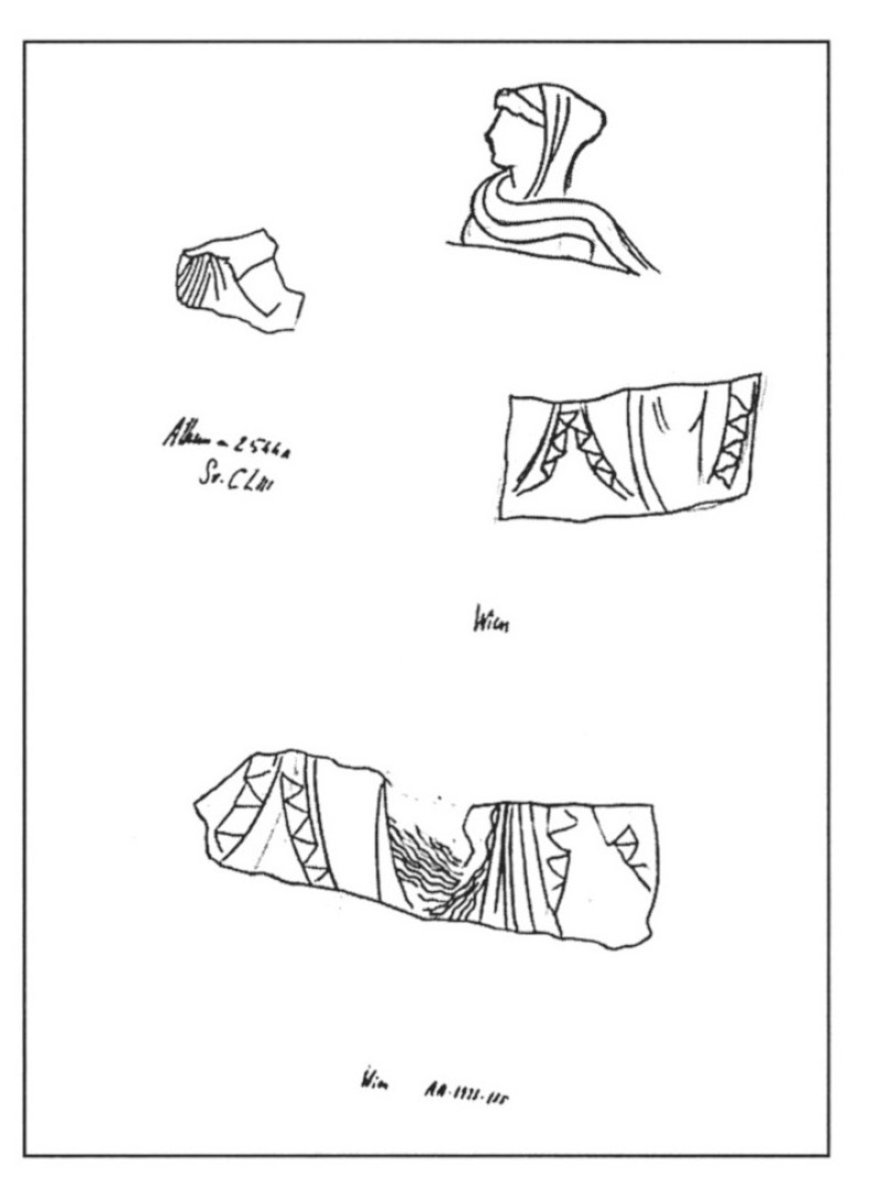 Fig. 2 – E. Paribeni, Disegni conscene di Charites daAtene eVienna.