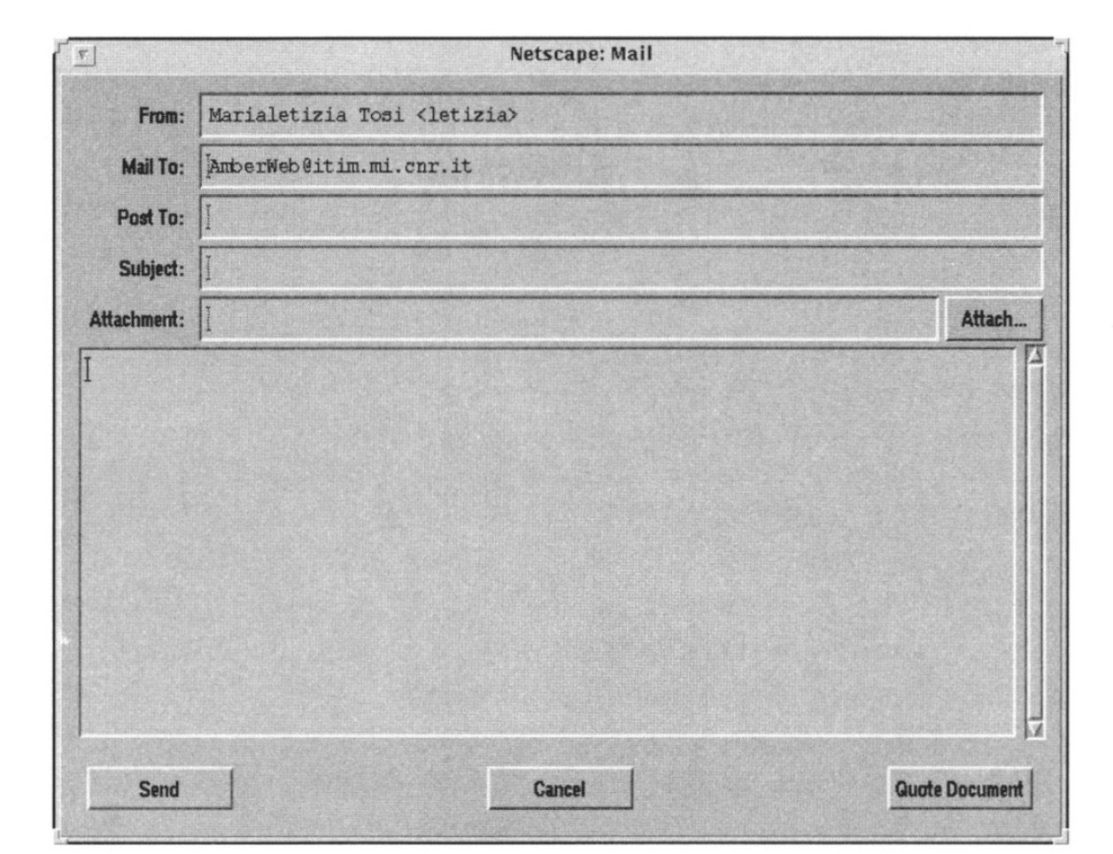 Fig. 7 – Interfaccia per l’invio di un messaggio.