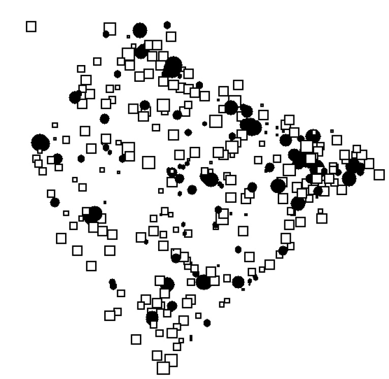 Fig. 30 – Carte du facteur F1 de l’Analyse de Moran.