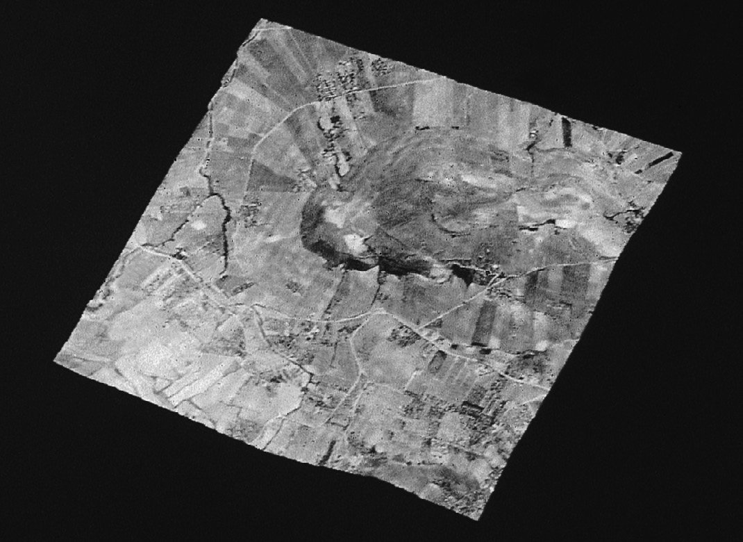 Fig. 2 - Vista prospettica del modello virtuale tridimensionale di Mokarta.