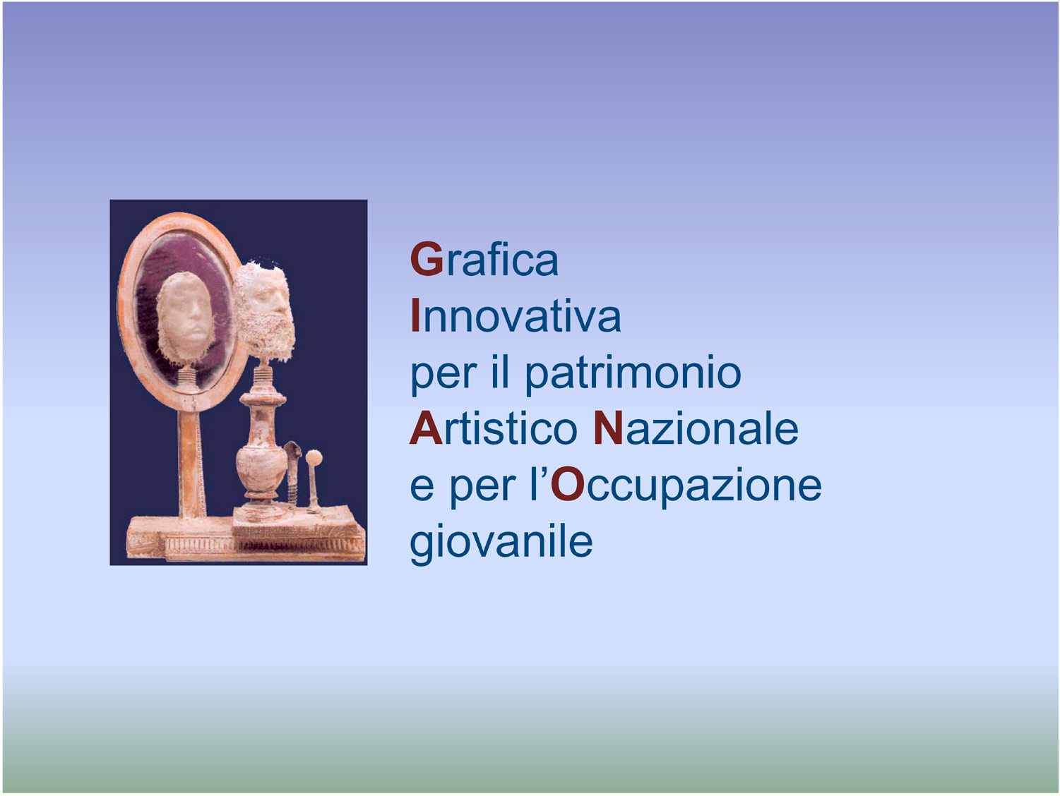 Fig. 1 – La home page del sito web del progetto GIANO.