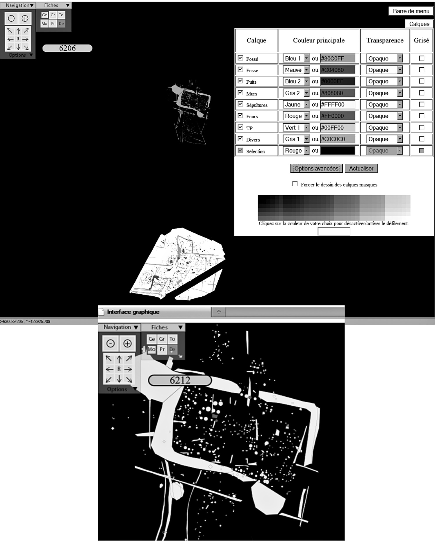 Fig. 6 – Aperçu de l’interface graphique.