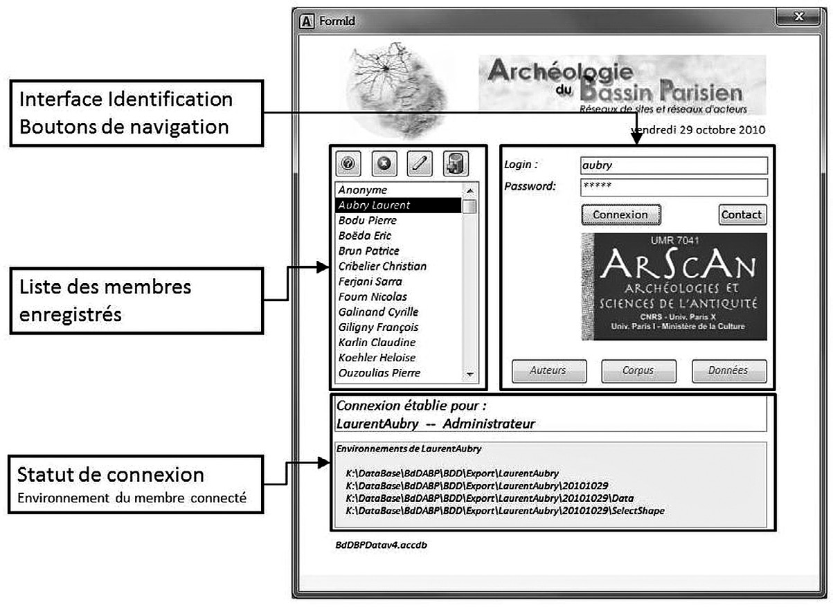 Fig. 3 – Fenêtre de l’interface d’interrogation.