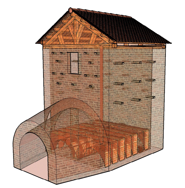 Fig. 5 – Restitution du four (vue en transparence).