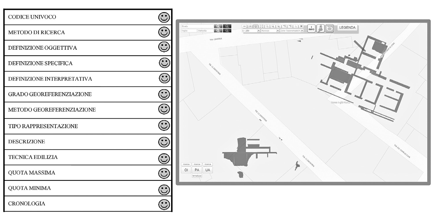 Fig. 2 – I campi presenti nella scheda di partizione archeologica (PA).