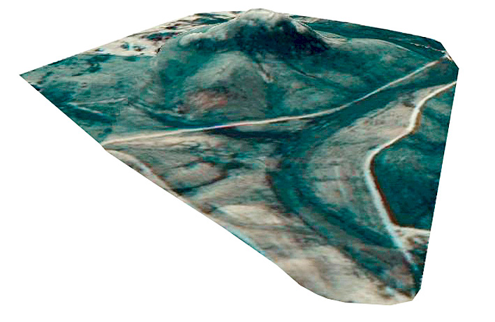 Fig. 5 – Modello 3D del mound.