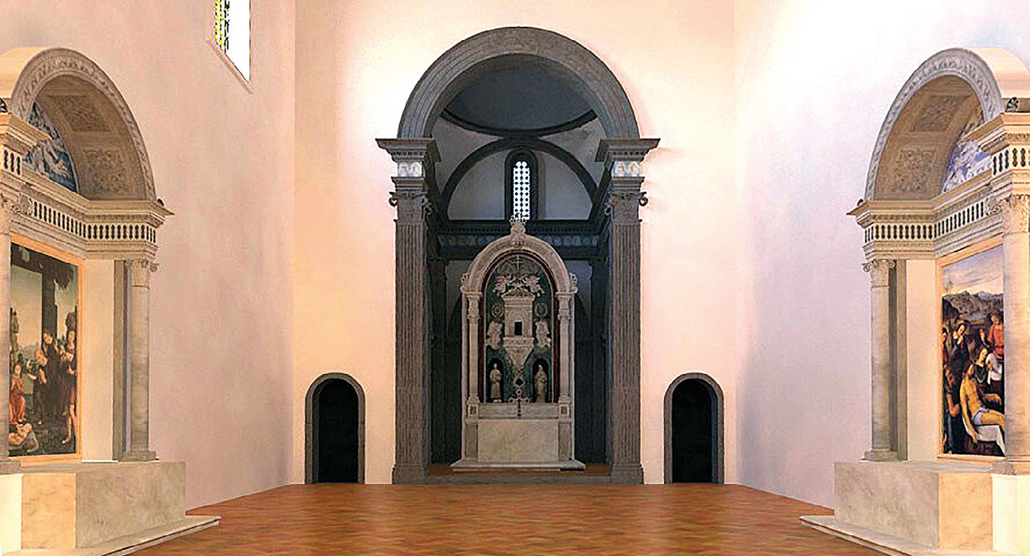 Fig. 3 – Ricostruzione digitale della chiesa di Santa Chiara a Firenze. University of Sussex, Department of Informatics.