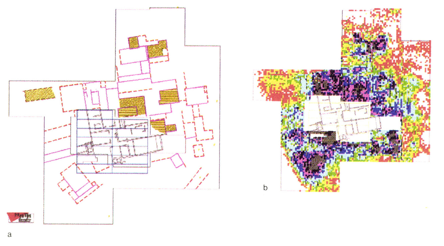 Tav. X - a-b: Villa de Baños de Valdearados: analysis y interpretación del modelo digital.