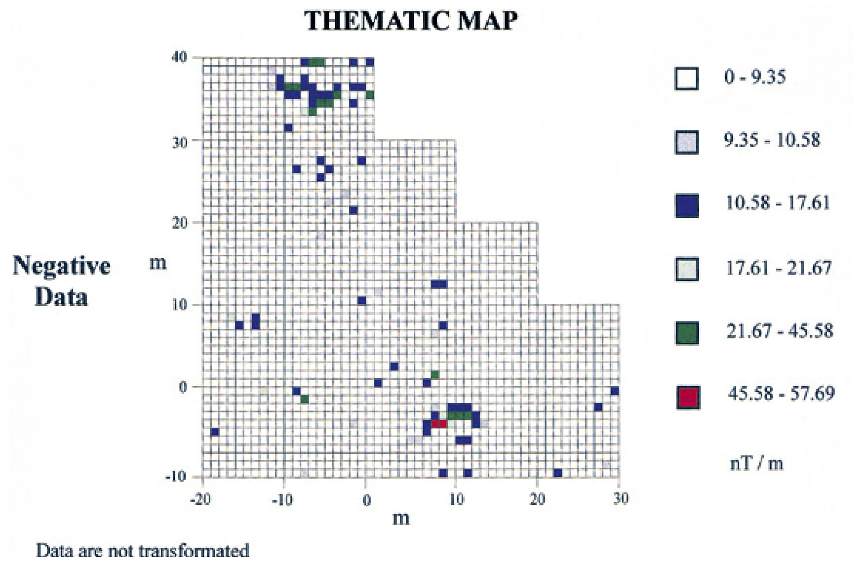 Tav. IV, c Spatial analysis of geomagnetic data (SPATIAL software). Thematic map.