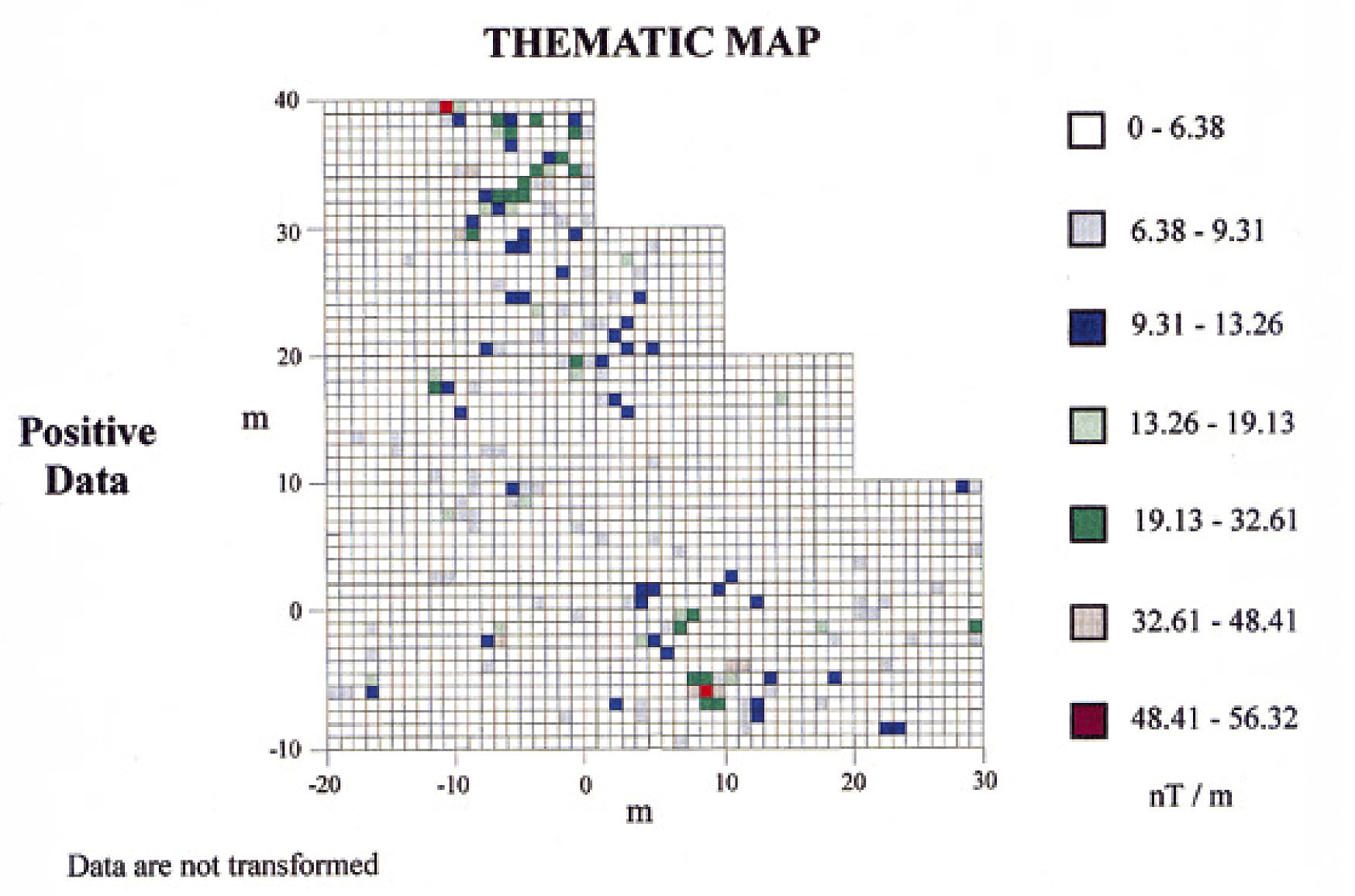 Tav. V, a Spatial analysis of geomagnetic data (SPATIAL software). Thematic map.